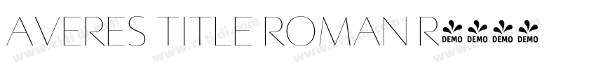 Averes Title Roman R字体转换